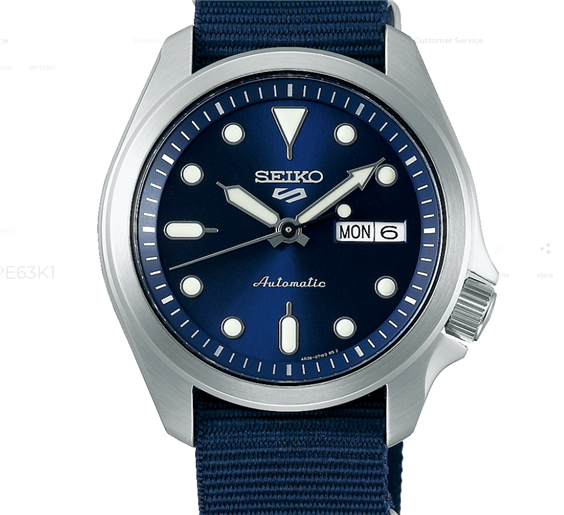 Armbanduhr Seiko Herr 5 Sport in Stahl SRPE63K1 - SRPE63K1